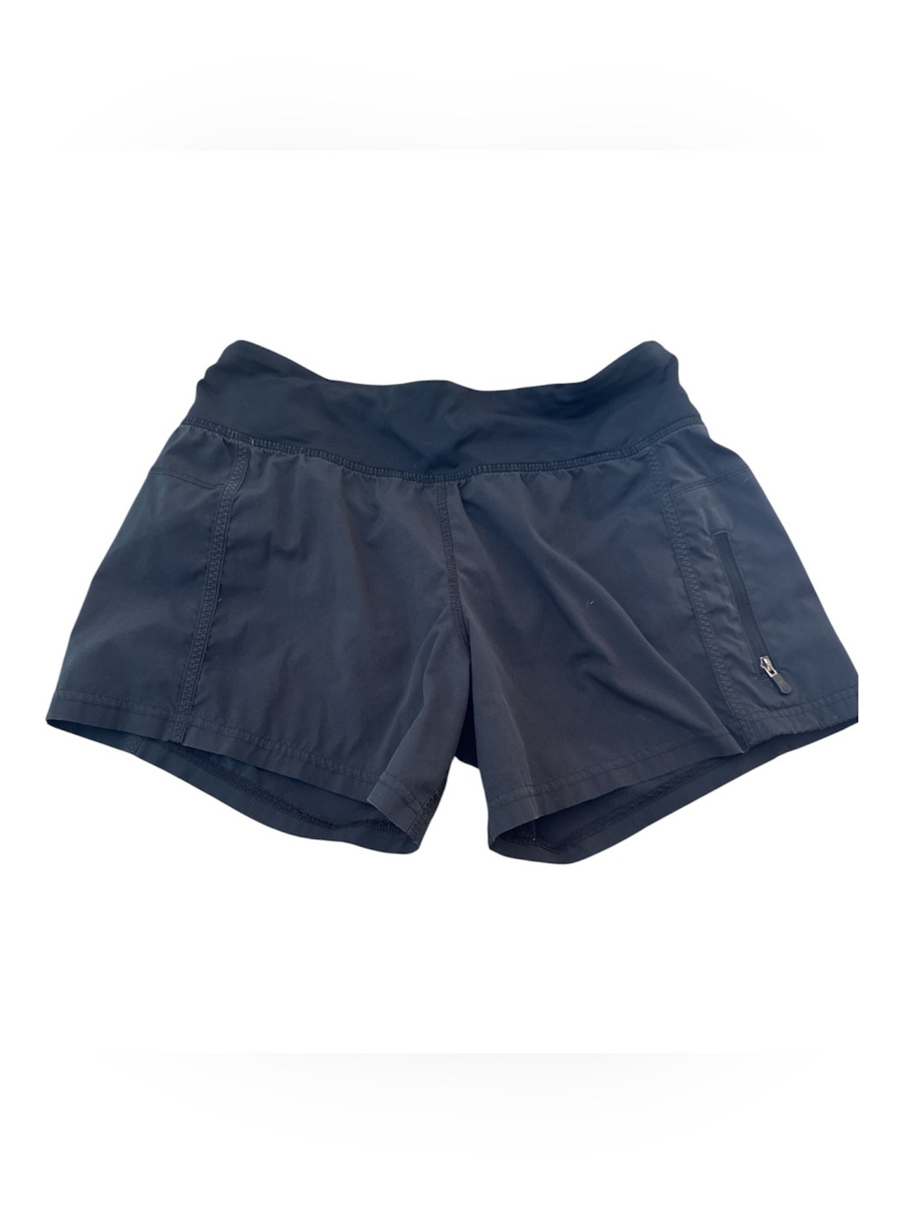 lululemon athletica Black Athletic Running Shorts with Zip Pocket